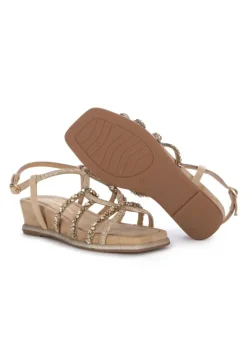 ALMA EN PENA | SANDALEN MIT ABSATZ SUEDE GELOCHTEN BEIGE Hot