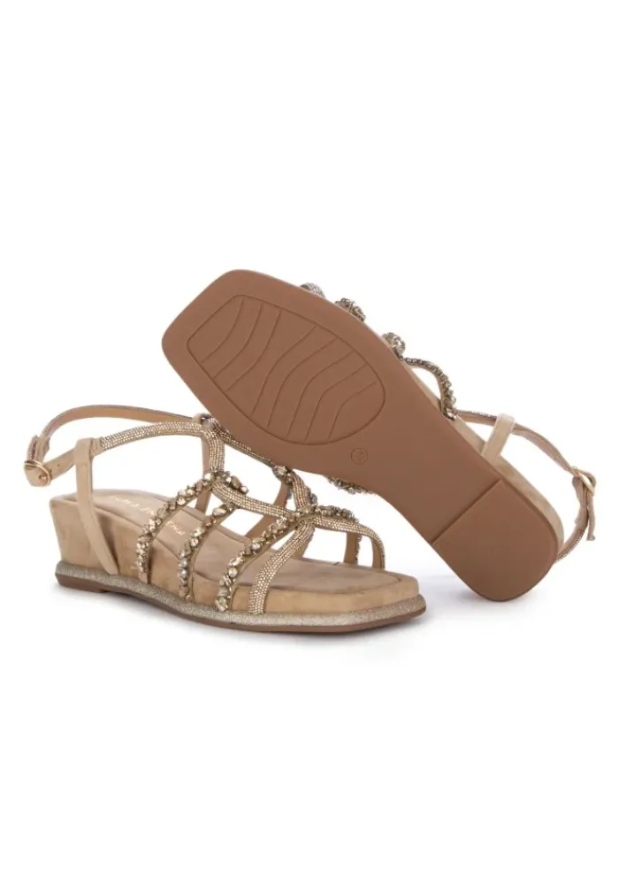 ALMA EN PENA | SANDALEN MIT ABSATZ SUEDE GELOCHTEN BEIGE Hot