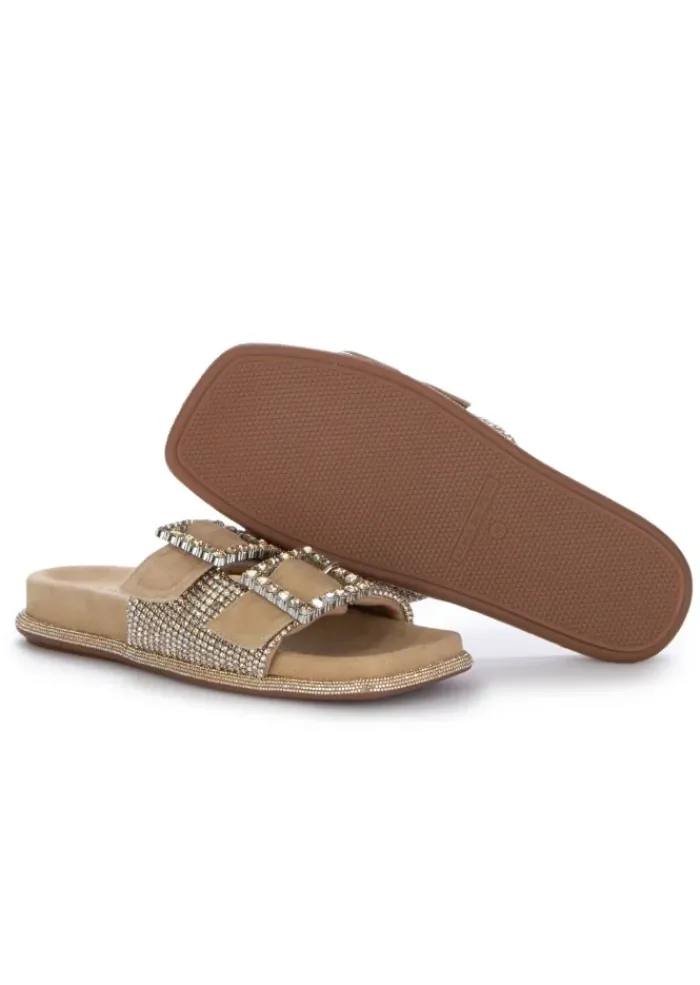 ALMA EN PENA | SANDALEN SUEDE STRASSSTEINE BEIGE Outlet