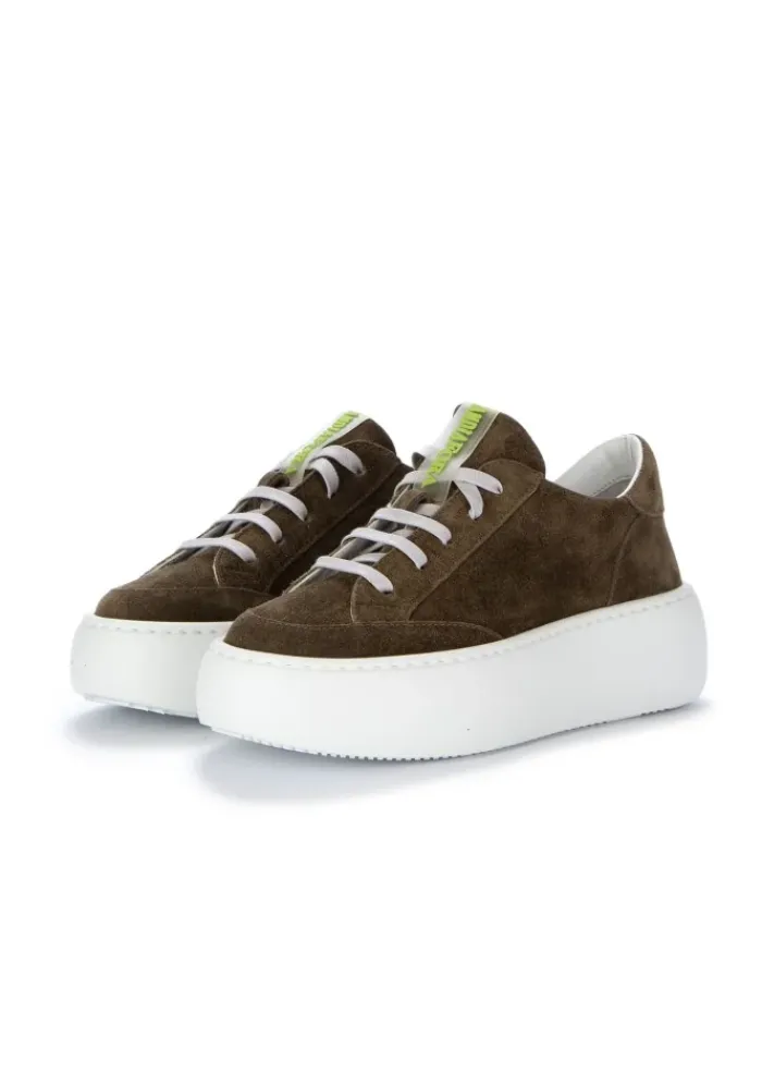 ANDIA FORA | SNEAKER IZAR WILDLEDER GRÜN New