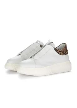 ANDIA FORA | SNEAKER LIBI LEO DREAMER WEIß LEOPARDENMUSTER Sale