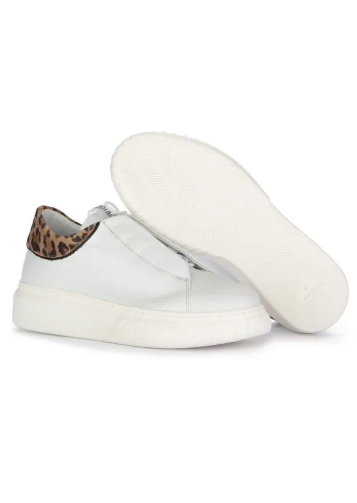 ANDIA FORA | SNEAKER LIBI LEO DREAMER WEIß LEOPARDENMUSTER Sale