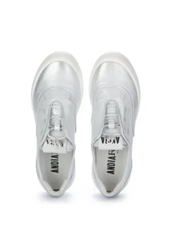 ANDIA FORA | SNEAKER NINA SPICE BRUSHED METALLISCHES SILBER Online