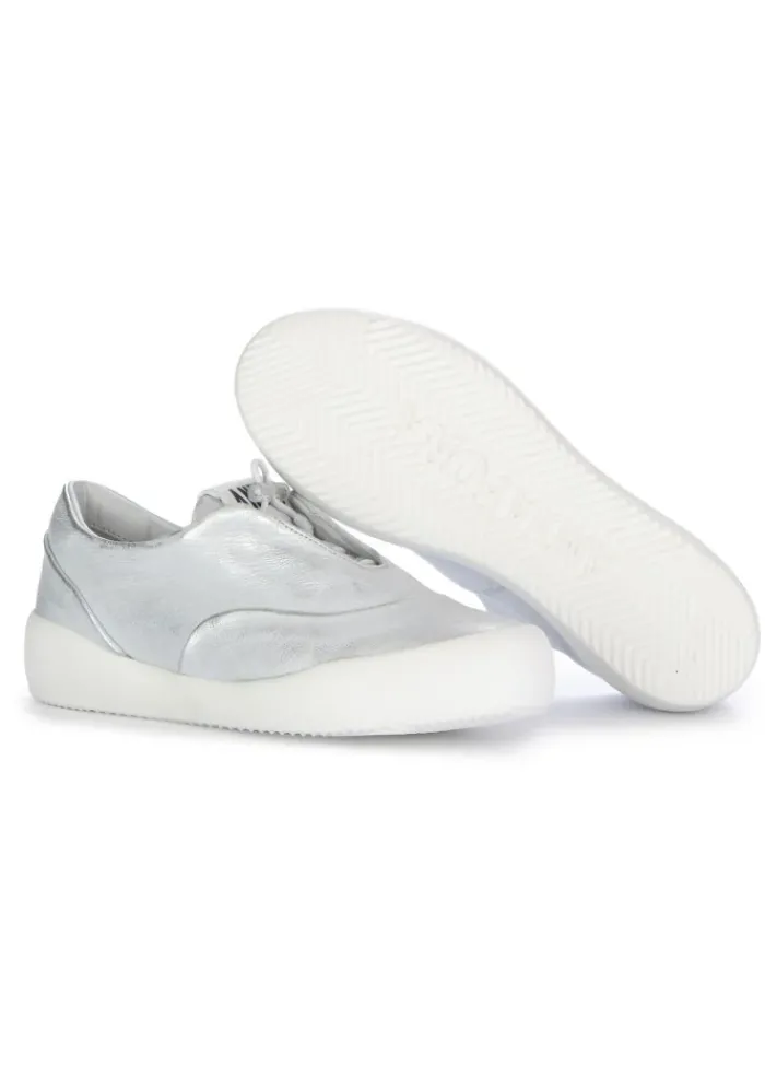 ANDIA FORA | SNEAKER NINA SPICE BRUSHED METALLISCHES SILBER Online