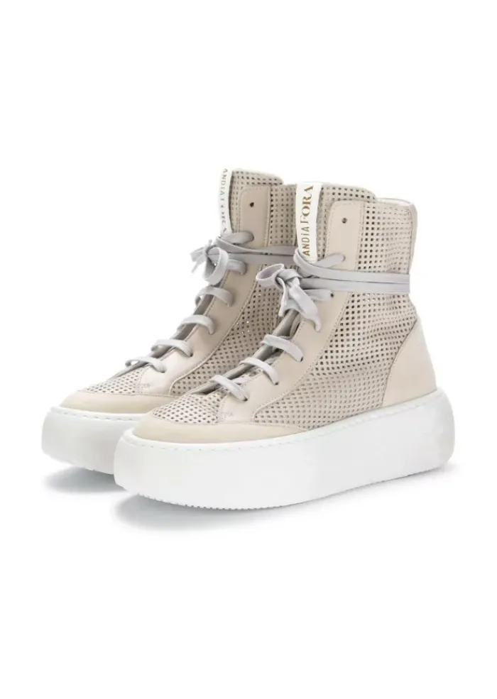 ANDIA FORA | STIEFEL EILON SQ LEDER BEIGE Hot