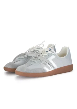 BACK 70 | SNEAKER GHOST DOUBLE LACE GRAU SILBER New