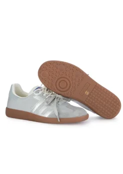 BACK 70 | SNEAKER GHOST DOUBLE LACE GRAU SILBER New