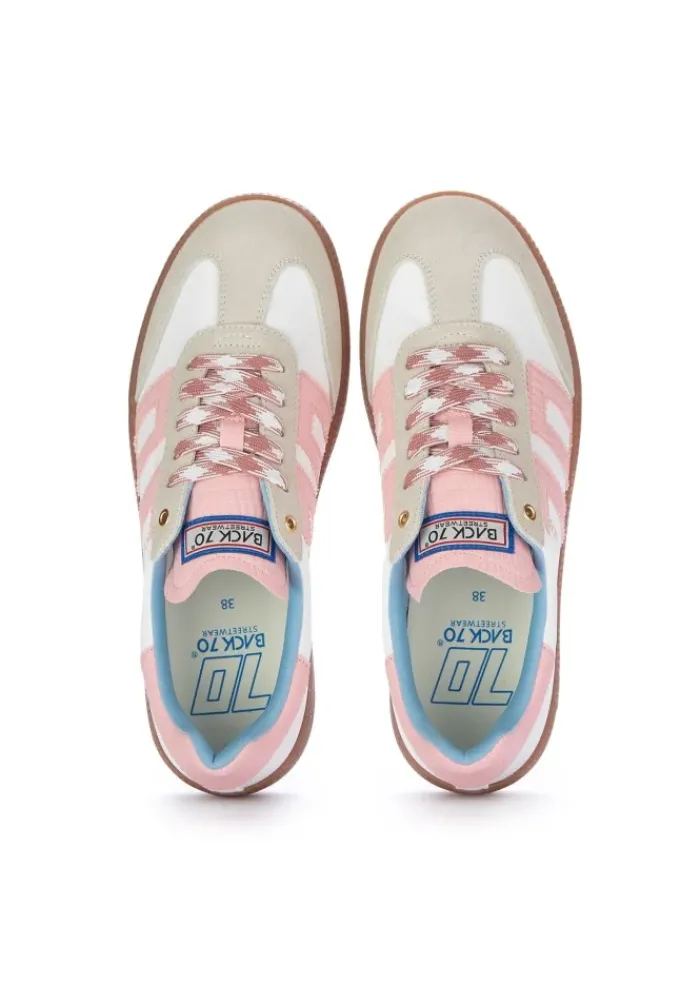 BACK 70 | SNEAKER GHOST NYLON WEIß ROSA Outlet