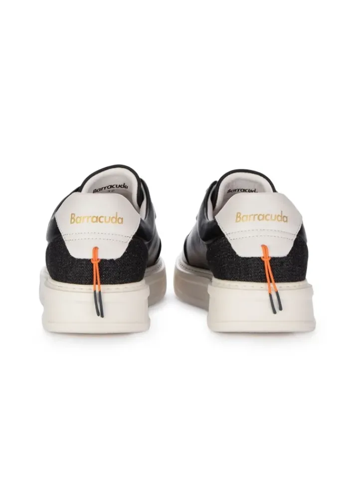 BARRACUDA | SNEAKER SLIP-ON PHONEIX LEDER SCHWARZ DENIM Clearance