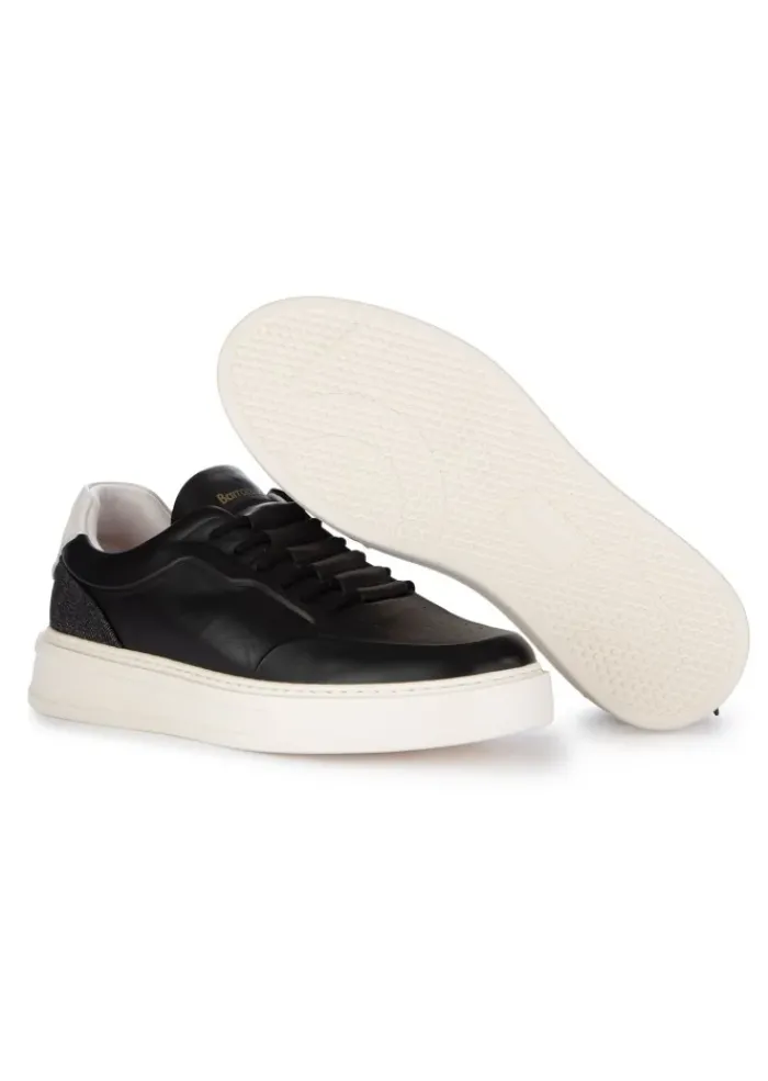 BARRACUDA | SNEAKER SLIP-ON PHONEIX LEDER SCHWARZ DENIM Clearance