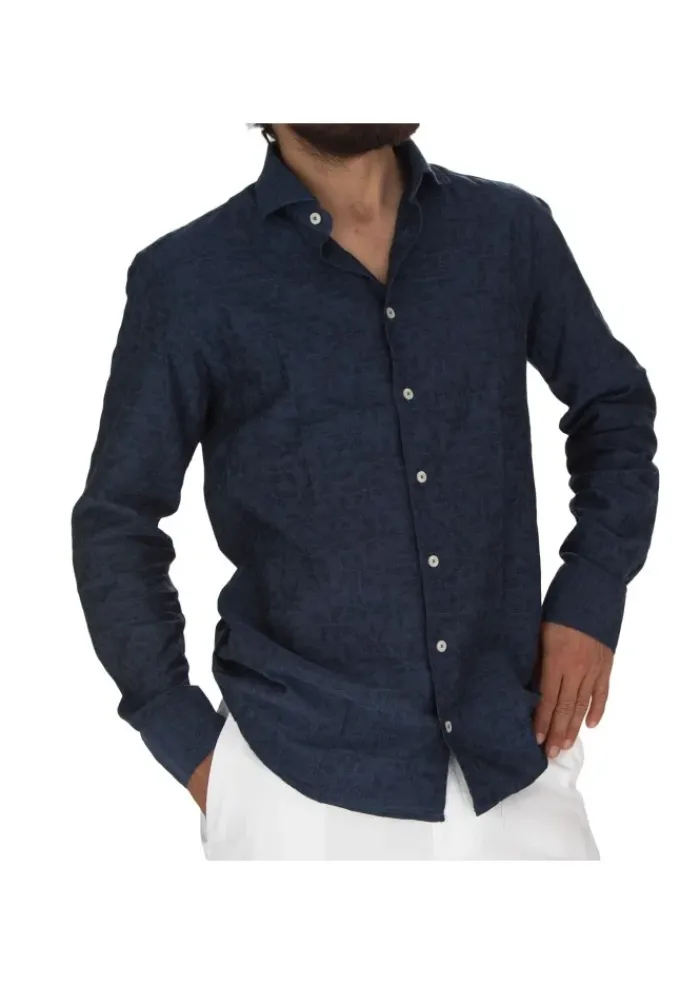 BASTONCINO | HEMD BLUMENMUSTER BLAU Fashion