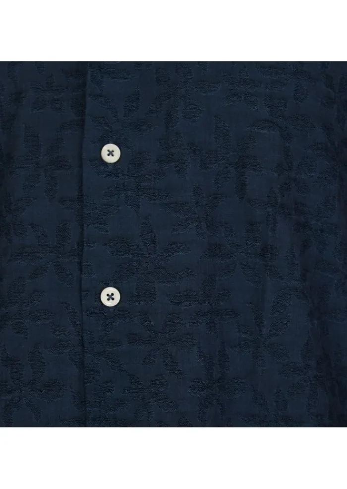 BASTONCINO | HEMD BLUMENMUSTER BLAU Fashion