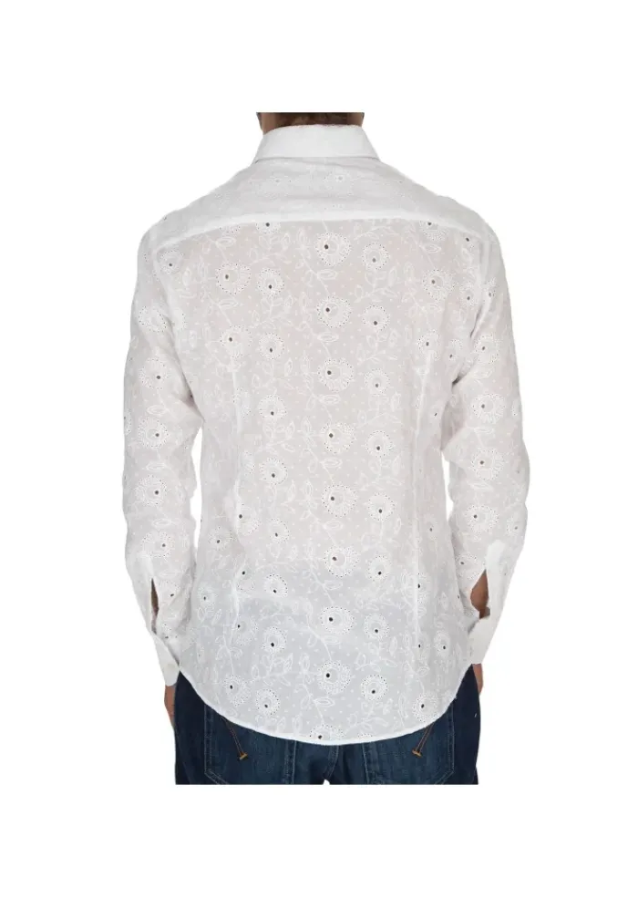 BASTONCINO | HEMD BRODERIE ANGLAISE VERLEIHT WEIß Outlet