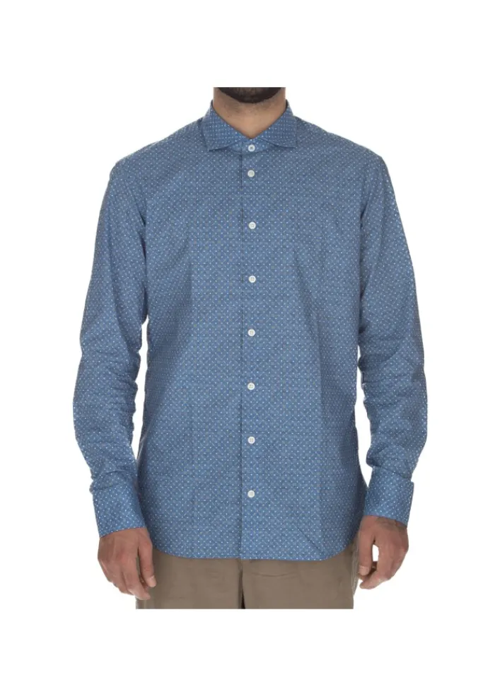 BASTONCINO | HEMD GEOMETRISCHEN MUSTER BLAU Online