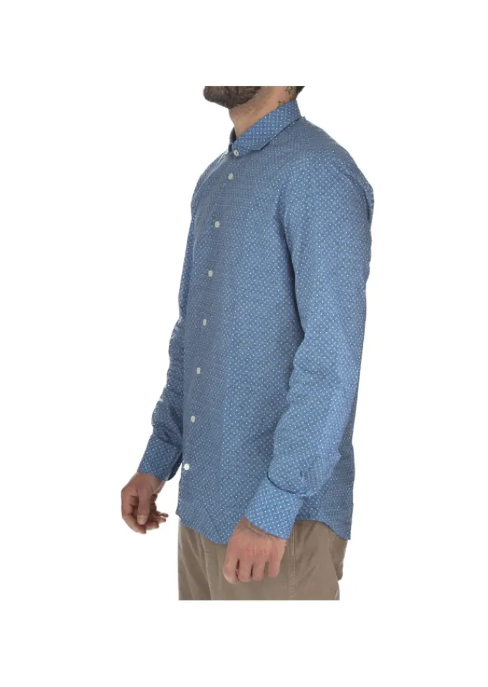 BASTONCINO | HEMD GEOMETRISCHEN MUSTER BLAU Online