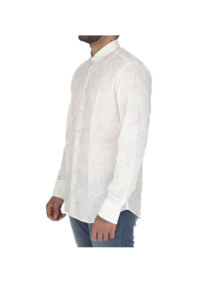 BASTONCINO | HEMD PAISLEYMUSTER WEIß Hot