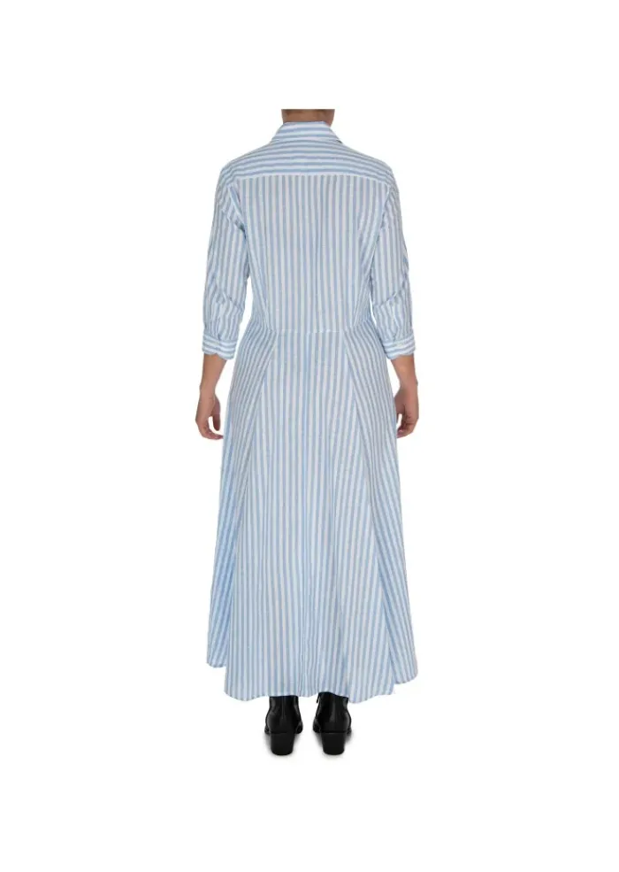 BASTONCINO | KLEID CHEMISIER HELLBLAU WEISS Fashion