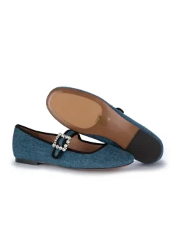 BIBI LOU | BALLERINAS SPITZE BLAU JEANS New