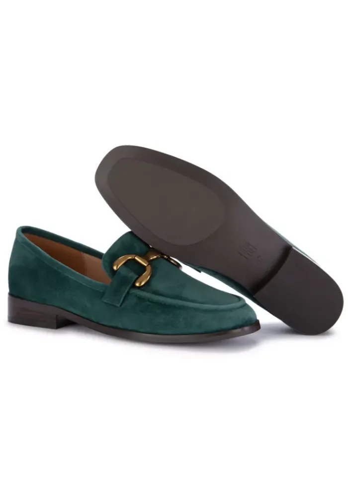 BIBI LOU | LOAFERS ZAGREB WILDLEDER DUNKELGRÜN Best