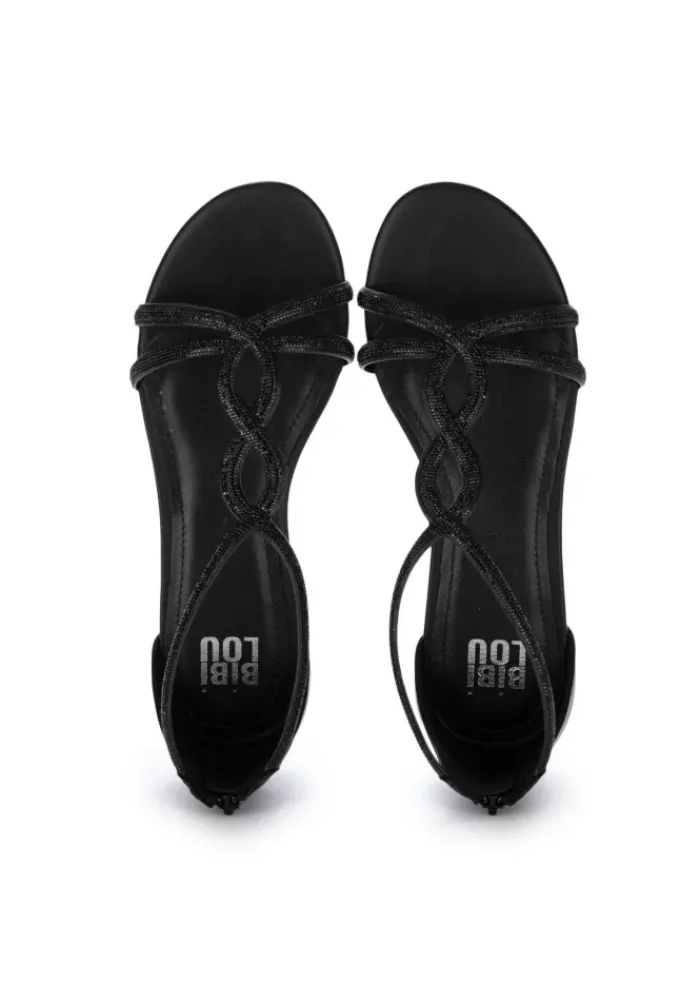 BIBI LOU | SANDALEN ÜBERKREUZTEN RIEMEN SCHWARZ New