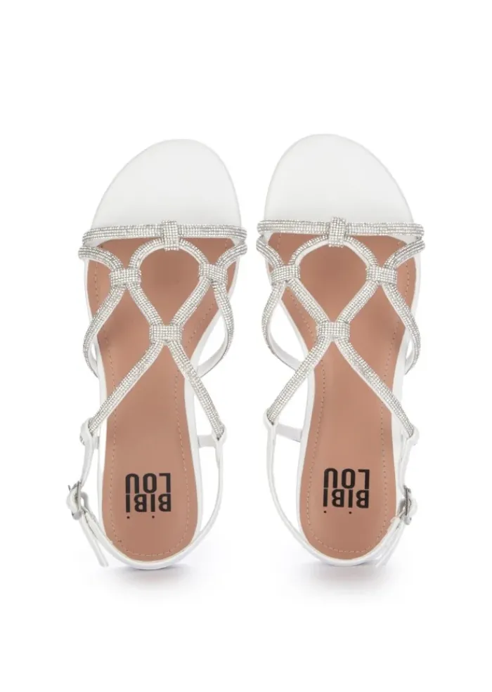 BIBI LOU | SANDALEN GEFLOCHTEN WEIß SILBER Discount