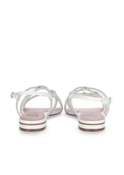 BIBI LOU | SANDALEN GEFLOCHTEN WEIß SILBER Discount