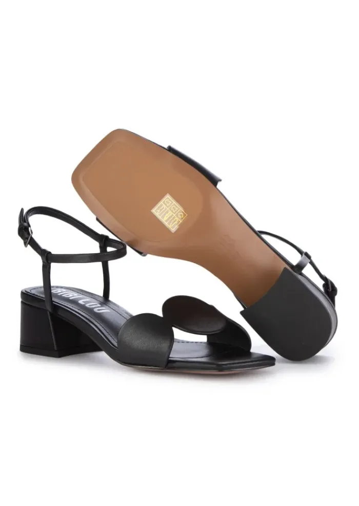 BIBI LOU | SANDALEN MIT ABSATZ GEOMETRISCHEN DETAIL SCHAWARZ Online
