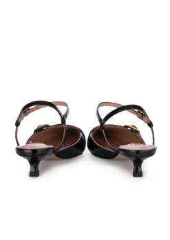BIBI LOU | SLINGBACK LACKLEDER SCHWARZ New