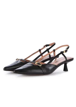 BIBI LOU | SLINGBACK PUMPS GOLD DETAIL SCHWARZ Clearance