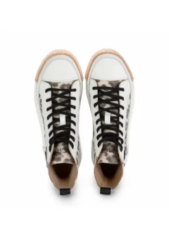 BnG REAL SHOES | HOHE SNEAKER "LA LEO BLACK" WEISS ENTDECKT Clearance