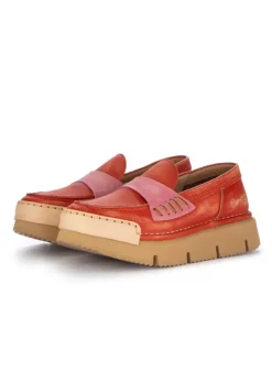 BnG REAL SHOES | LOAFERS LA PENNY ORANGE ROSA Clearance