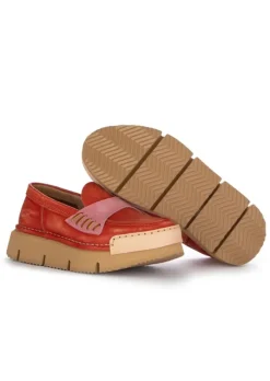 BnG REAL SHOES | LOAFERS LA PENNY ORANGE ROSA Clearance