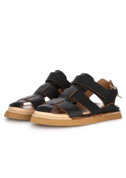 BnG REAL SHOES | SANDALEN LO FISHERMAN SCHWARZ Hot