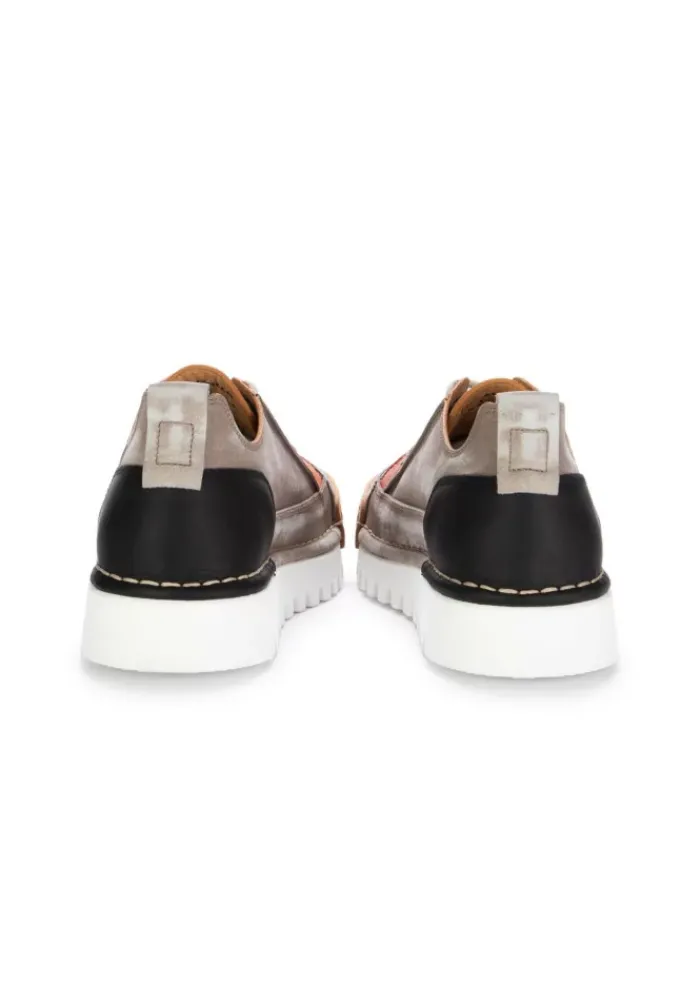 BnG REAL SHOES | SNEAKER LA PATCH LEDER TAUPE GRAU Outlet