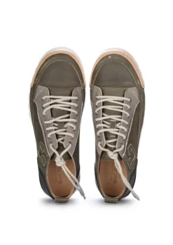 BnG REAL SHOES | SNEAKER LA PATCH MILITARE GRÜN Hot