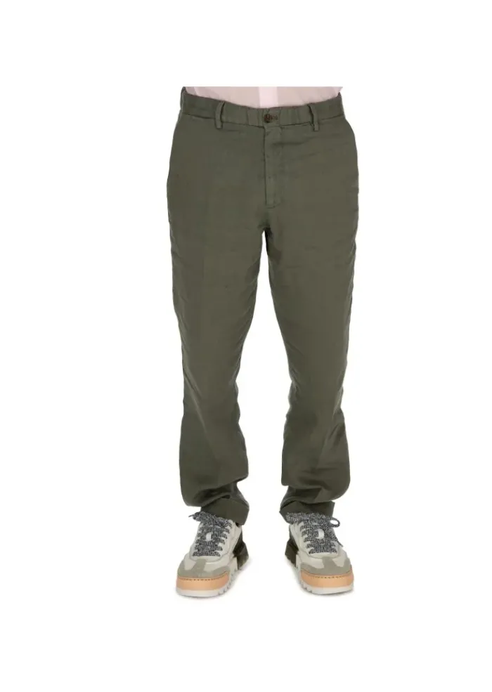 BRIGLIA | HOSE LEINEN GRÜN Hot