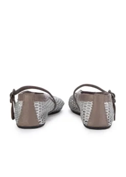 BUENO | BALLERINAS GLITZERN MESH GRAU SILBER Clearance