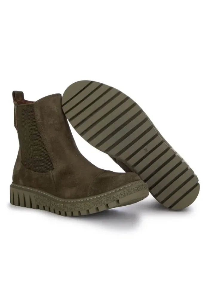 BUENO | CHELSEA STIEFELETTEN SUEDE GRÜN Sale