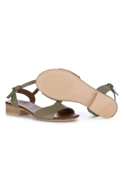 BUENO | SANDALEN BREITEM REIMEN GRÜN Hot