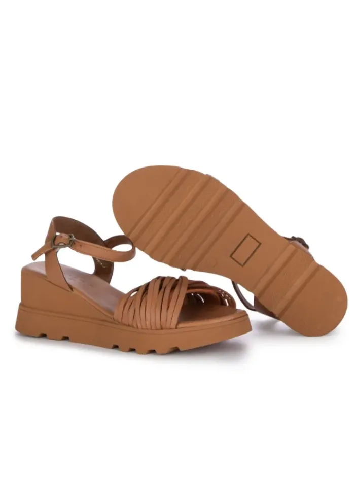 BUENO | SANDALEN GEFLOCHTENER RIEMEN HELLBRAUN Sale