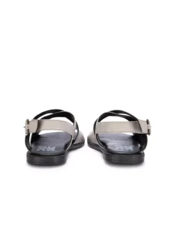 BUENO | SANDALEN GEKREUZTES LEDER GRAU Sale