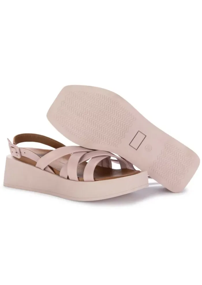 BUENO | SANDALEN GEWEBTEM LEDER ROSA Fashion