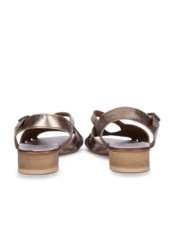 BUENO | SANDALEN LEDER GEFLOCHTEN BRONZE Best