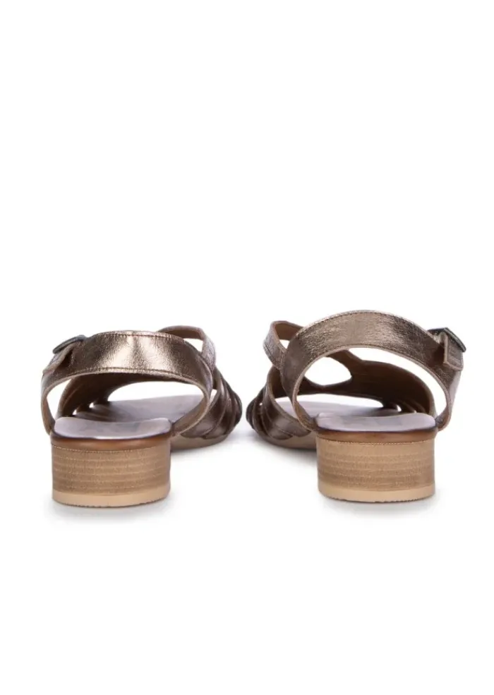 BUENO | SANDALEN LEDER GEFLOCHTEN BRONZE Best