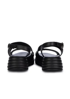 BUENO | SANDALEN PLATTFORM LEDER SCHWARZ Sale