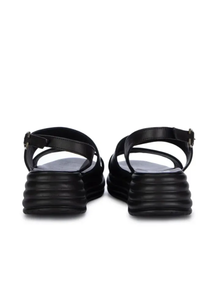 BUENO | SANDALEN PLATTFORM LEDER SCHWARZ Sale