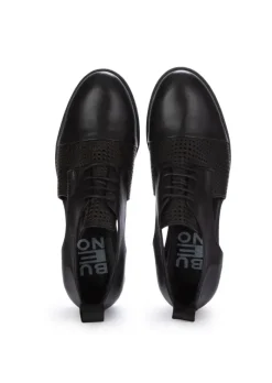 BUENO | SCHNÜRSCHUHE PERFORIERT SCHWARZ New