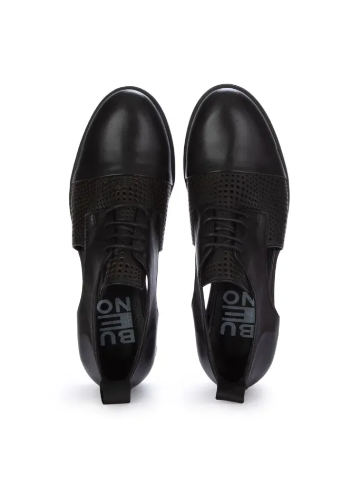 BUENO | SCHNÜRSCHUHE PERFORIERT SCHWARZ New