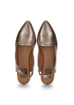 BUENO | SLINGBACK KONISCHE SPITZE METALLISCHE BRONZE Outlet