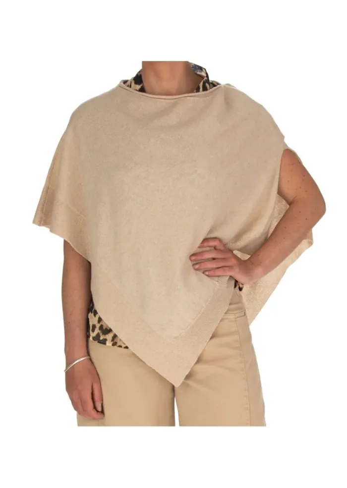 CASHMERE ISLAND | PONCHO PORTO VENERE BEIGE Best